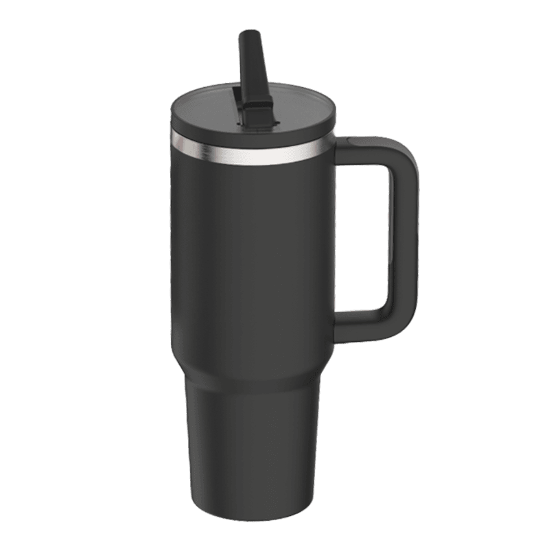 30 OZ/40 OZ Tumbler with Handle and Flip up Straw